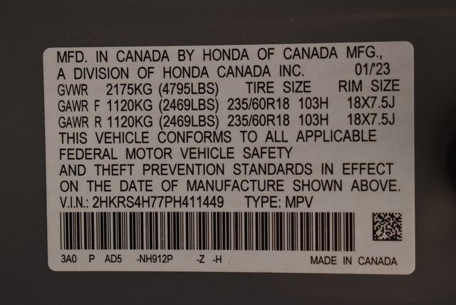 2023 Honda CR-V EX-L AWD w/o BSI - 22917273 - 39