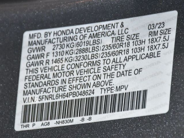 2023 Honda Odyssey EX-L - 23019943 - 15