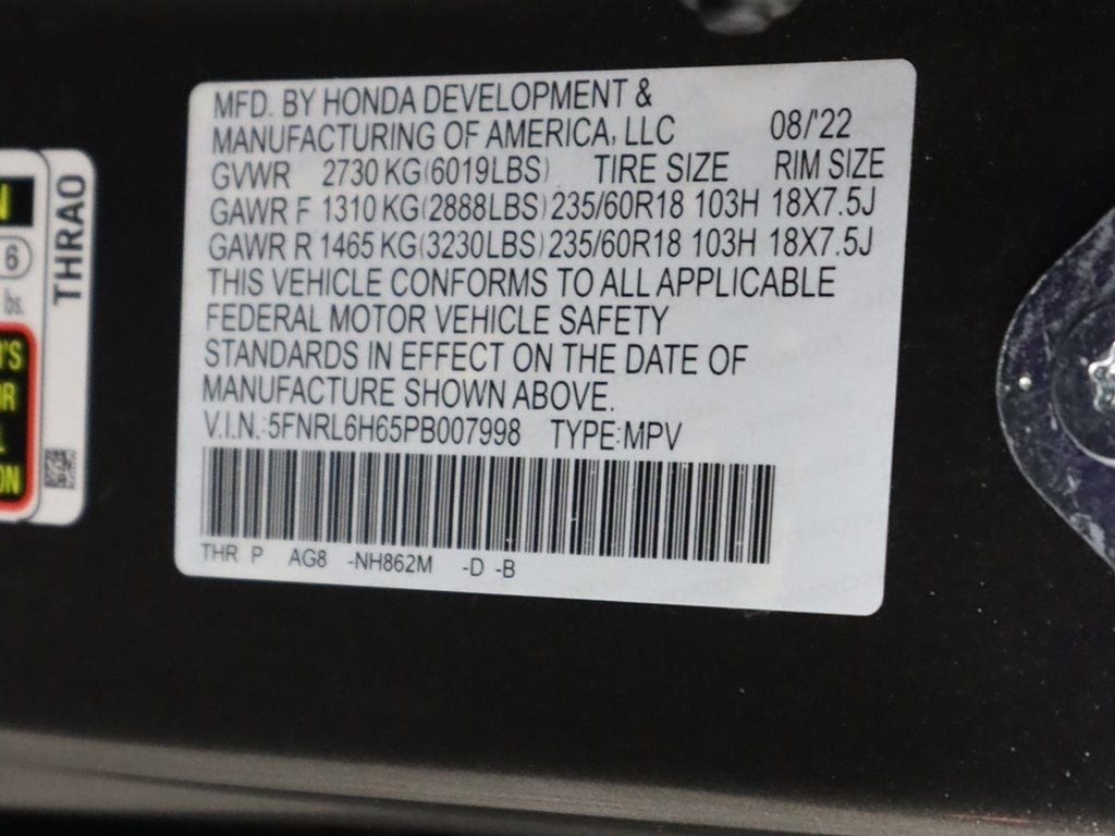 2023 Honda Odyssey EX-L Automatic - 22640374 - 52