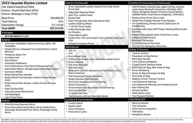 2023 Hyundai Elantra Limited - 22940738 - 5