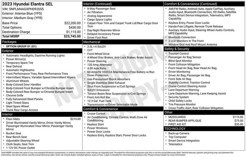 2023 Hyundai Elantra SEL - 23034001 - 5