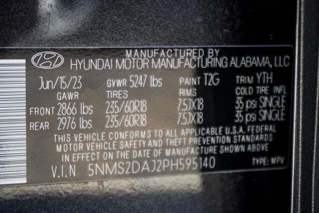 2023 Hyundai Santa Fe SEL AWD - 22951092 - 43