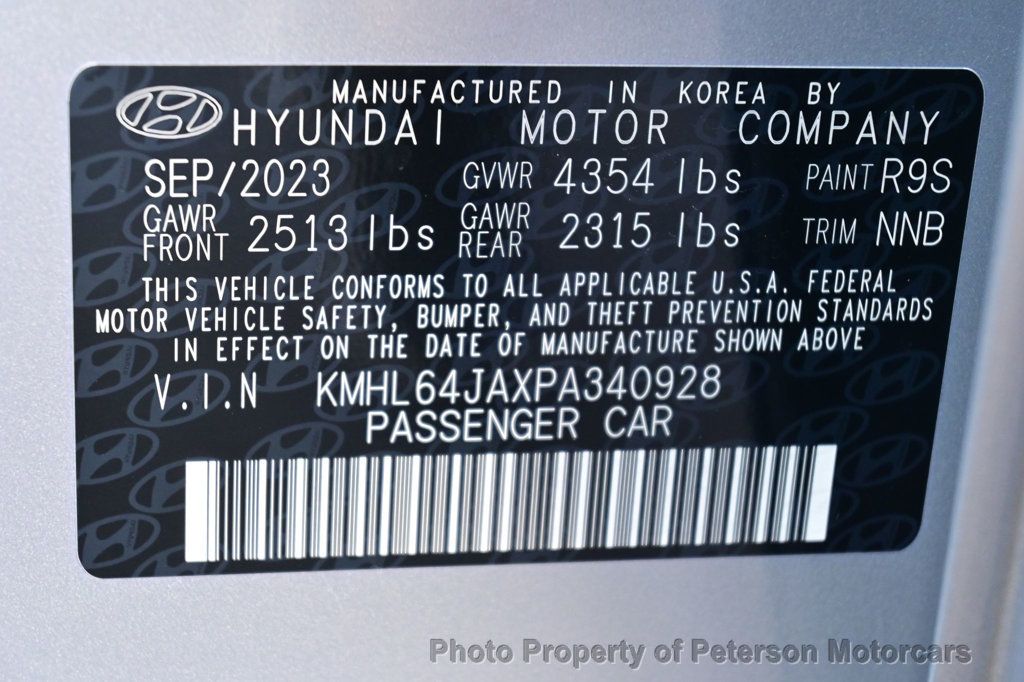 2023 Hyundai Sonata SEL 2.5L - 22431311 - 40