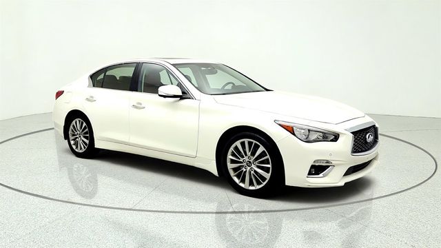 2023 INFINITI Q50 LUXE AWD w/ Saddle Brown Leather - 23056582 - 2