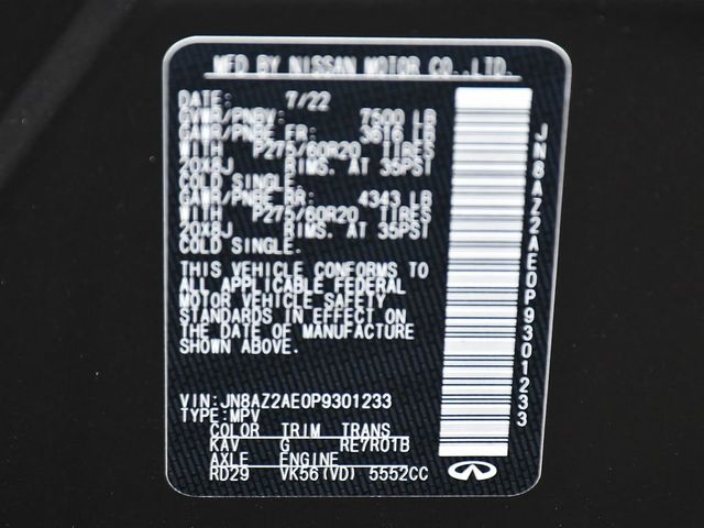 2023 INFINITI QX80 LUXE - 23049852 - 15