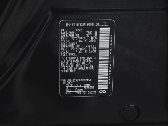 2023 INFINITI QX80 LUXE - 23049768 - 12