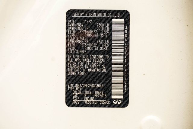 2023 INFINITI QX80 SENSORY AWD - 22987622 - 47