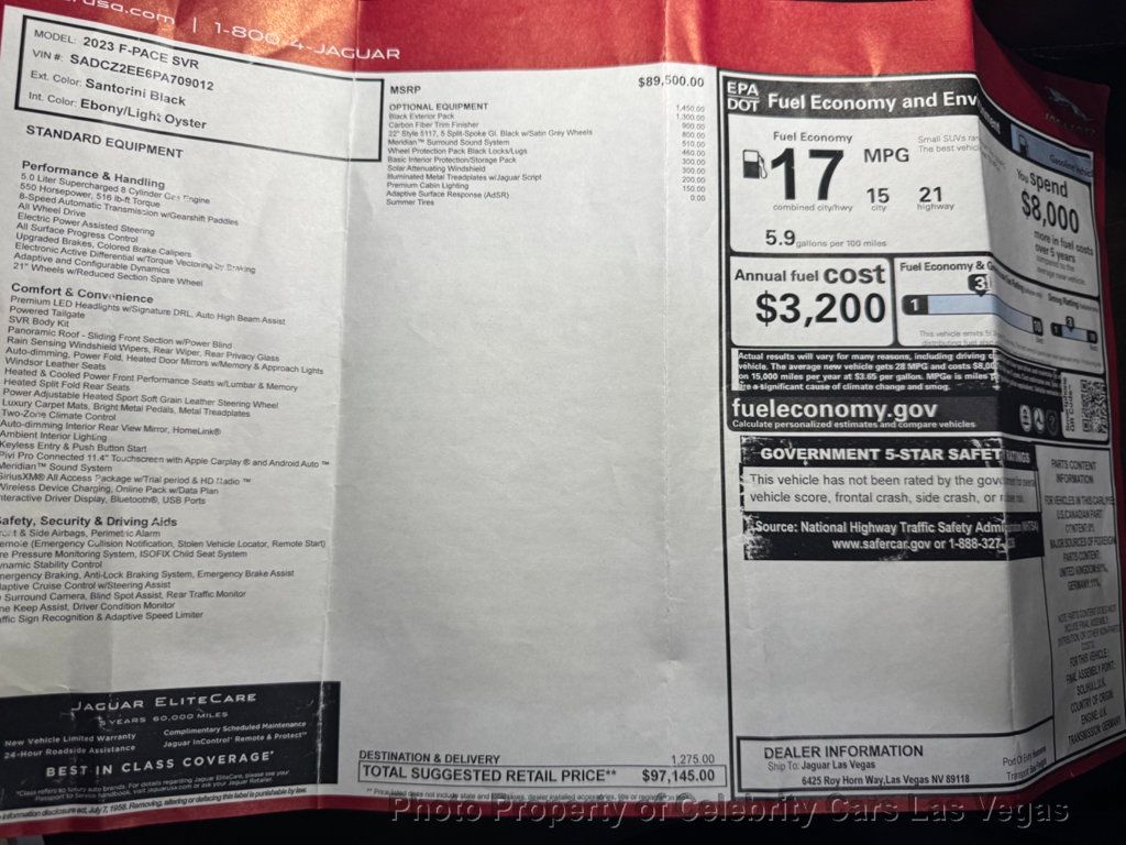 2023 Jaguar F-PACE SVR, $97k MSRP - 22918019 - 9
