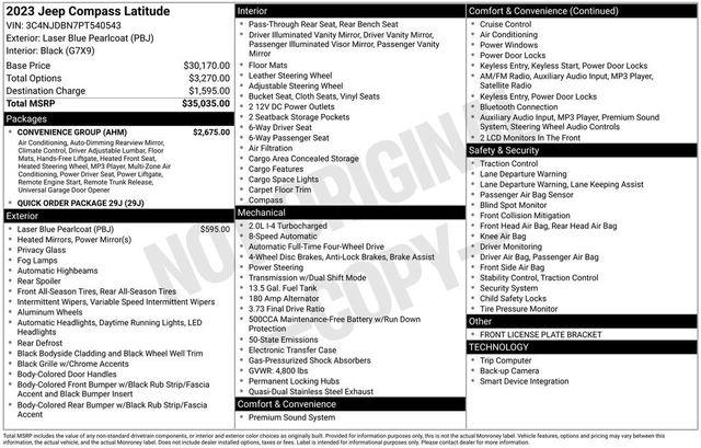 2023 Jeep Compass Latitude 4x4 - 22995050 - 5