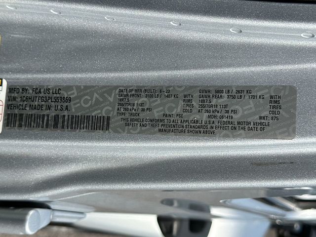 2023 Jeep Gladiator Overland 4x4 - 23042301 - 22