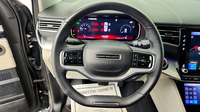 2023 Jeep Grand Wagoneer L 4x4 w/ Embossed Metal Interior Accents - 23002321 - 12