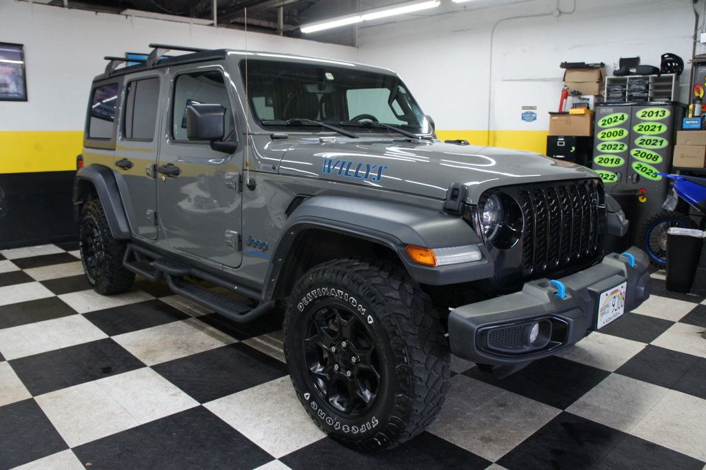 2023 Jeep Wrangler 4xe 1-Owner, 4XE, Willys, Running Boards, Roof Racks! - 23057021 - 11