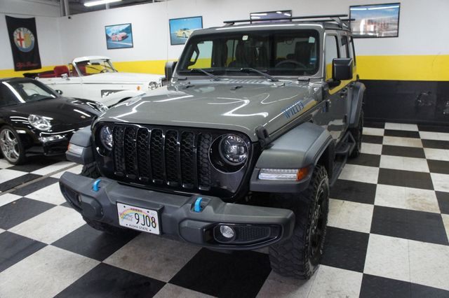 2023 Jeep Wrangler 4xe 1-Owner, 4XE, Willys, Running Boards, Roof Racks! - 23057021 - 24
