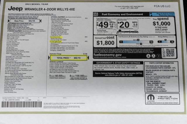 2023 Jeep Wrangler 4xe 4x4 - 23003745 - 40