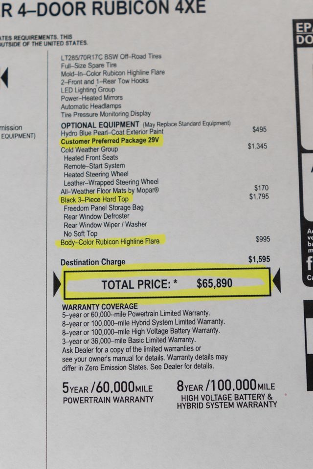 2023 Jeep Wrangler 4xe Rubicon 4x4 - 23003744 - 44