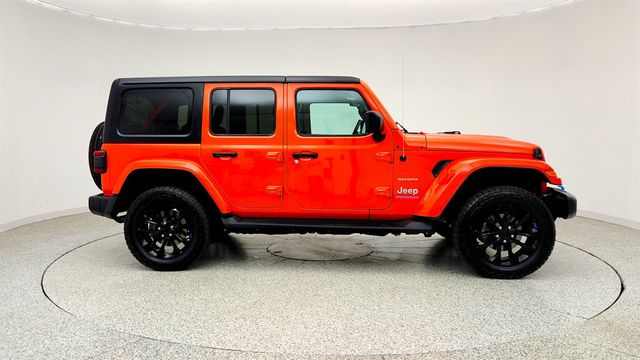 2023 Jeep Wrangler 4xe Sahara 4x4 w/ Cold Weather Group & Black 3-Piece Hard Top - 23039460 - 3