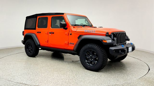 2023 Jeep Wrangler 4xe Willys 4x4 w/ Sunrider Soft Top & Rock Slider Step Assist - 23038841 - 2