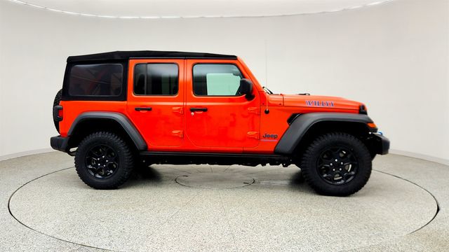 2023 Jeep Wrangler 4xe Willys 4x4 w/ Sunrider Soft Top & Rock Slider Step Assist - 23038841 - 3