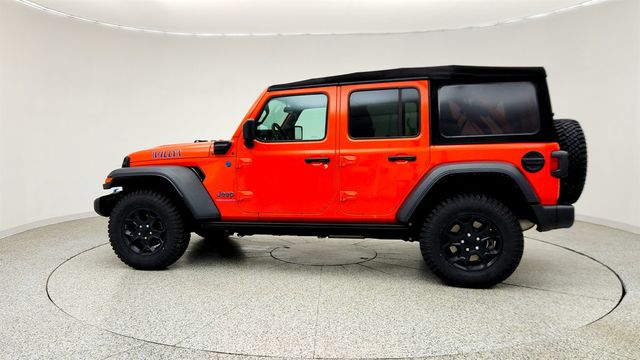 2023 Jeep Wrangler 4xe Willys 4x4 w/ Sunrider Soft Top & Rock Slider Step Assist - 23038841 - 7