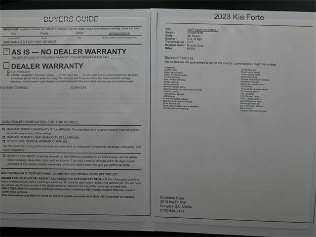 2023 Kia Forte LXS IVT - 22968095 - 7