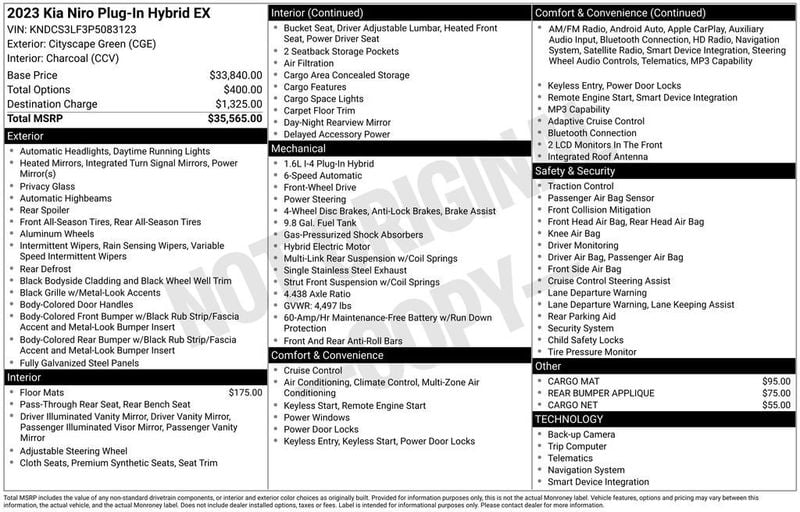 2023 Kia Niro Plug-In Hybrid EX FWD - 23013667 - 5