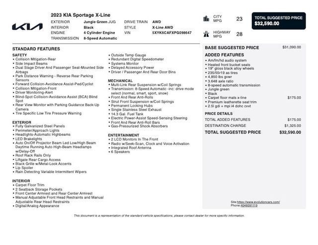 2023 Kia Sportage X-Line AWD - 23030287 - 2