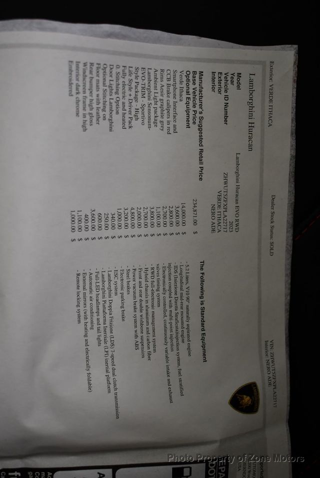 2023 Lamborghini Huracan EVO Spyder RWD - 22009028 - 58