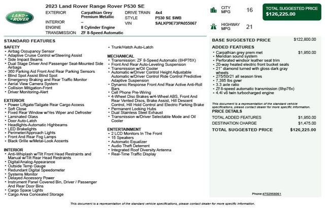 2023 Land Rover Range Rover P530 SE SWB - 22991895 - 2