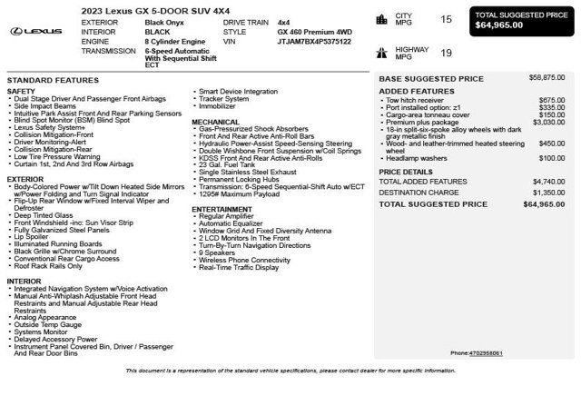 2023 Lexus GX GX 460 Premium 4WD - 22996883 - 2