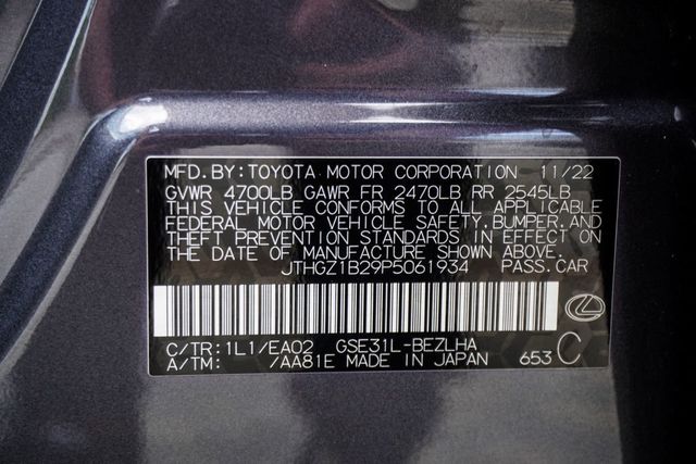2023 Lexus IS IS 350 F SPORT RWD - 23000248 - 45