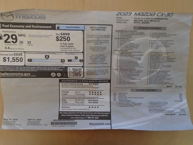 2023 Mazda CX-30 2.5 S Premium Package AWD - 22955656 - 48