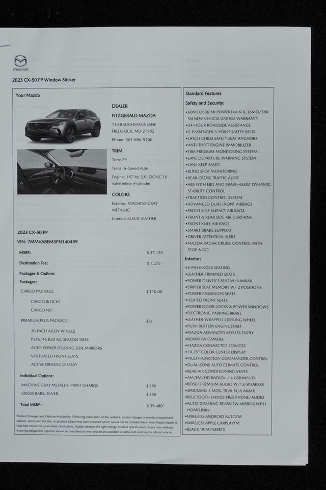2023 Mazda CX-50 2.5 S Premium Plus Package AWD - 23066160 - 52