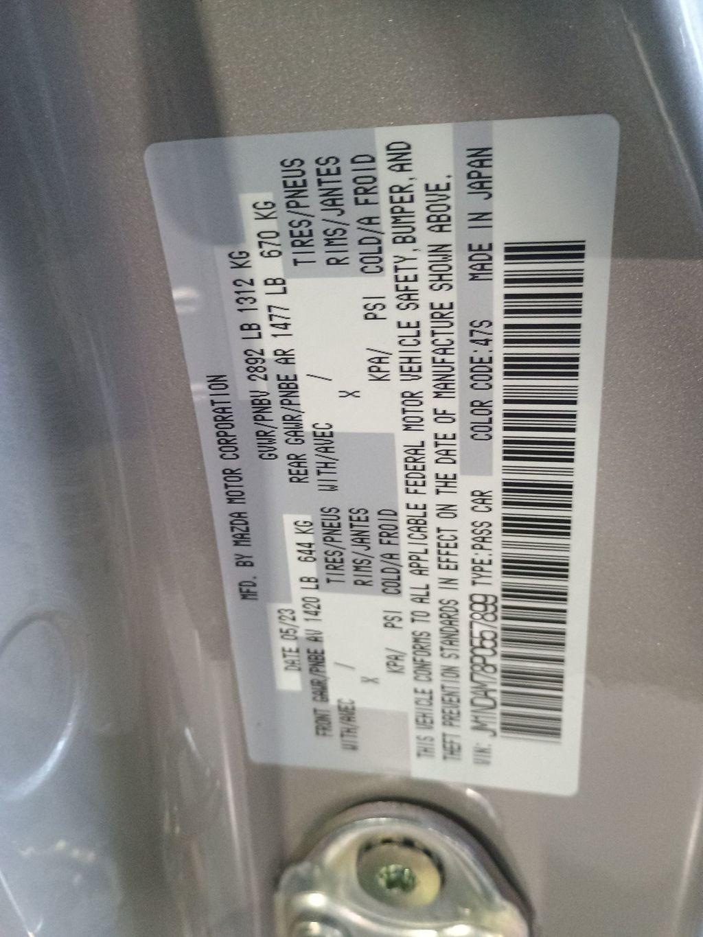 2023 Mazda MX-5 Miata RF Grand Touring 1 Owner Clean Carfax 490 Miles Factory Warranty - 22962759 - 48