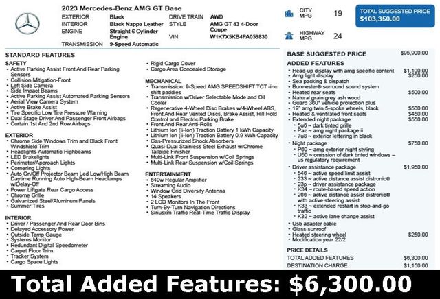 2023 Mercedes-Benz AMG GT AMG GT 43 4-Door Coupe - 22929185 - 2