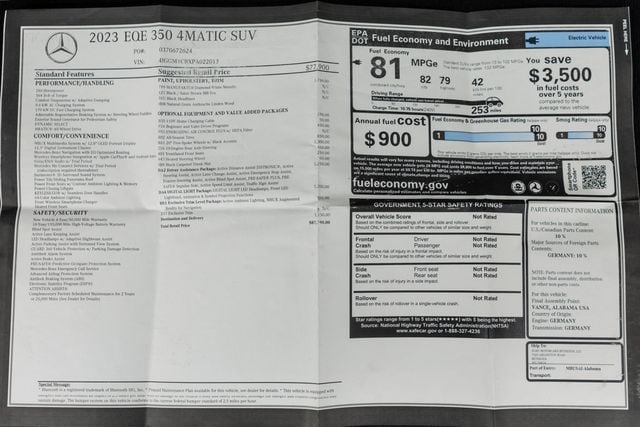 2023 Mercedes-Benz EQE EQE 350 4MATIC SUV - 23064629 - 54