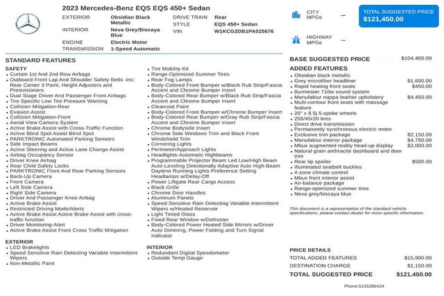 2023 Mercedes-Benz EQS EQS 450+ Sedan - 23082935 - 2
