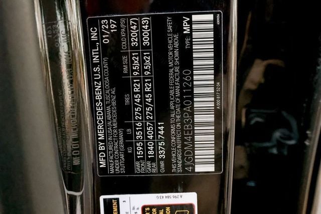 2023 Mercedes-Benz EQS EQS 580 4MATIC SUV - 23022557 - 24