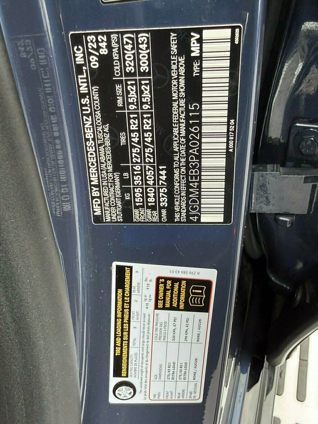 2023 Mercedes-Benz EQS EQS 580 4MATIC SUV - 23093544 - 41