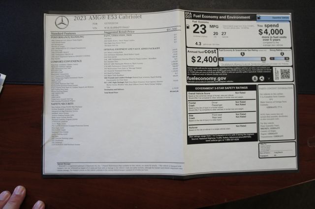 2023 Mercedes-Benz E-Class AMG E 53 4MATIC+ Cabriolet, Loaded! - 22973666 - 67