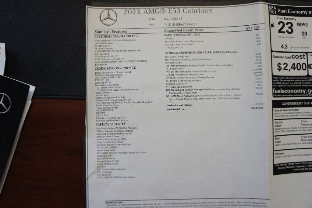 2023 Mercedes-Benz E-Class AMG E 53 4MATIC+ Cabriolet, Loaded! - 22973666 - 68