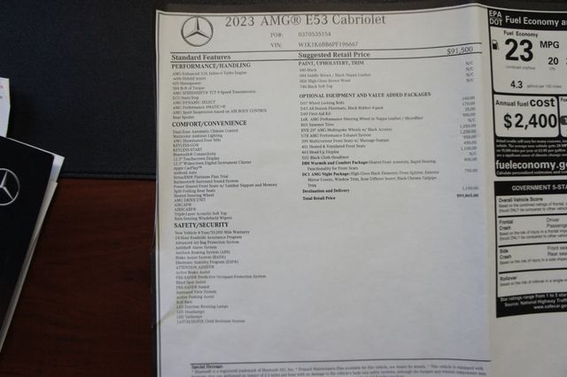 2023 Mercedes-Benz E-Class AMG E 53 4MATIC+ Cabriolet, Loaded! - 22973666 - 68