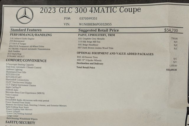 2023 Mercedes-Benz GLC GLC 300 4MATIC Coupe - 22973131 - 48