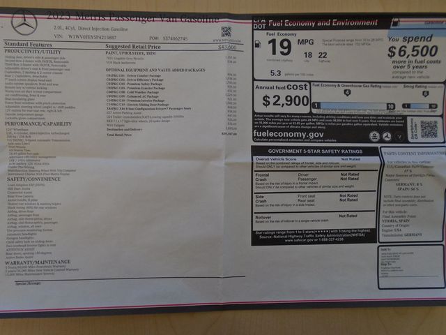 2023 Mercedes-Benz Metris Passenger Van Metris Passenger Van Standard Roof 126" Wheelbase - 22947463 - 34