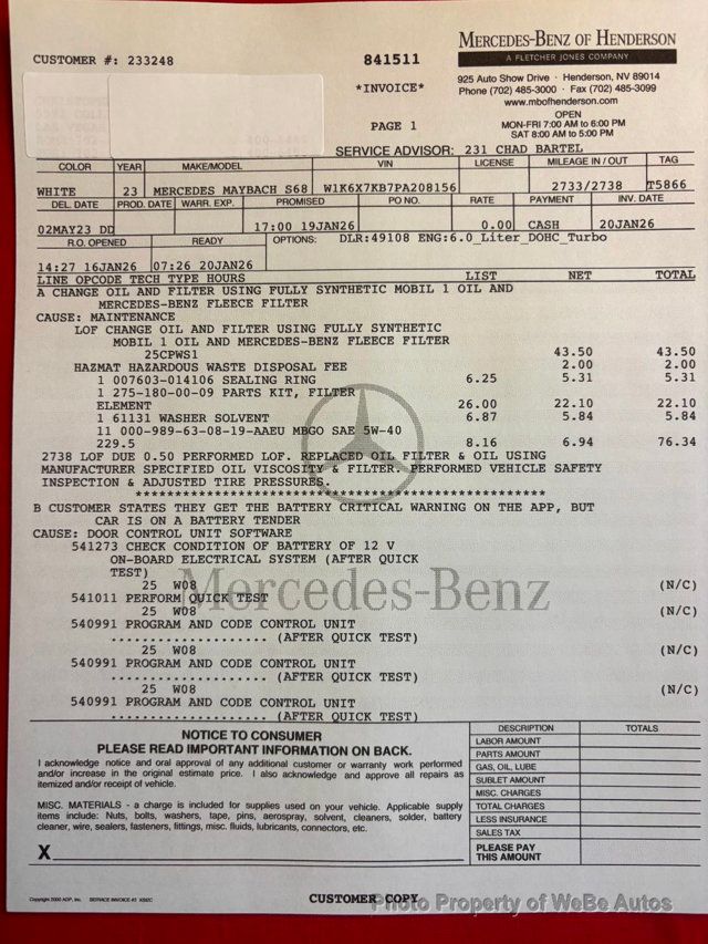 2023 Mercedes-Benz S-Class Maybach S 680 For Sale - 23028886 - 80
