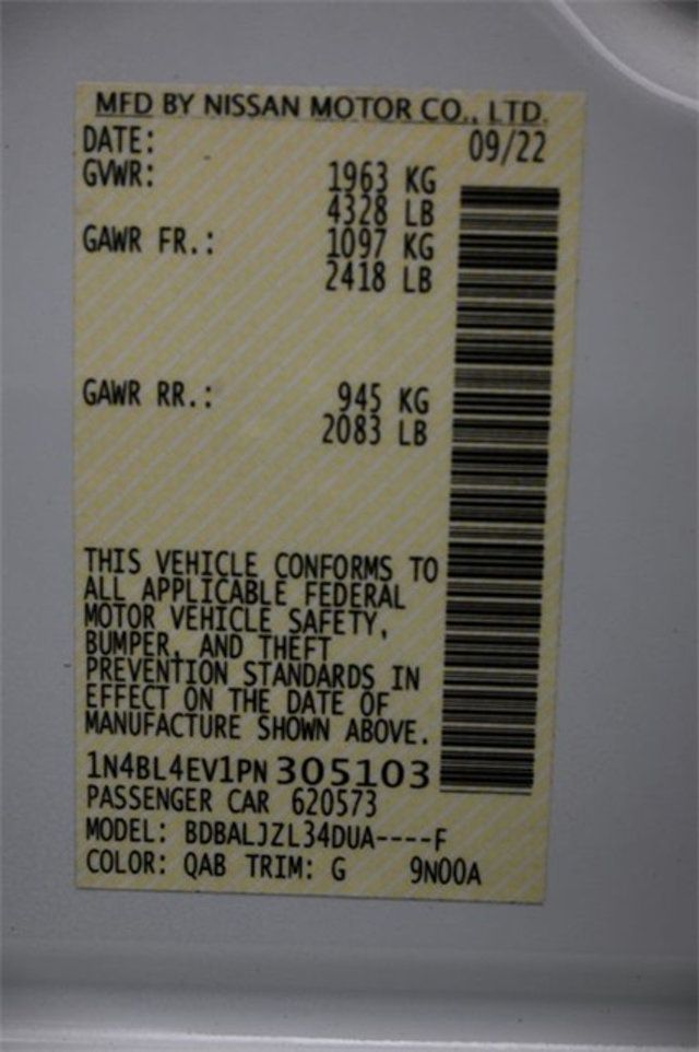 2023 Nissan Altima 2.5 SL Sedan - 22986696 - 8