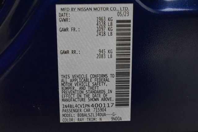 2023 Nissan Altima 2.5 SR Sedan - 22977507 - 39