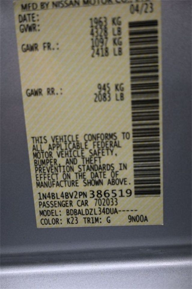 2023 Nissan Altima 2.5 S Sedan - 22915853 - 3