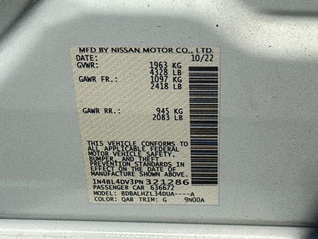 2023 Nissan Altima 2.5 SV Sedan - 23042305 - 21