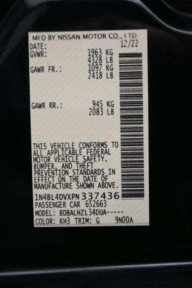 2023 Nissan Altima 2.5 SV Sedan - 22998336 - 8