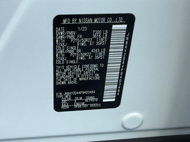 2023 Nissan Armada 4x2 Platinum - 22920929 - 46